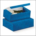 SCATOLE TELA BLUETTE 2 BOTTIGLIE
